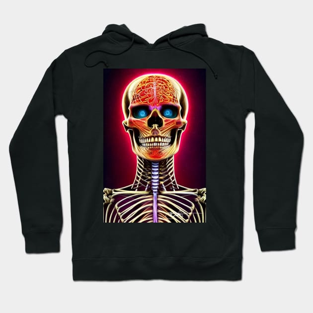 Groovy Acid Dead Vibes 1 Hoodie by Benito Del Ray